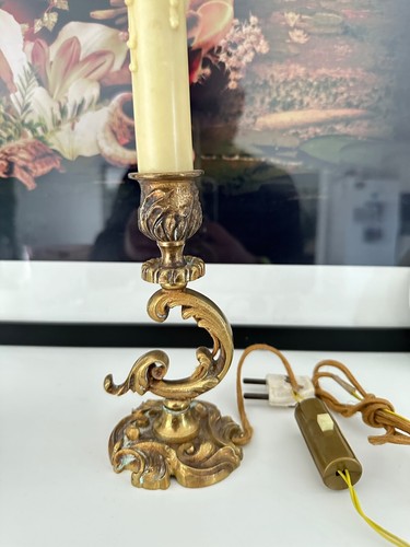 Bougeoir pied lampe en - de,
