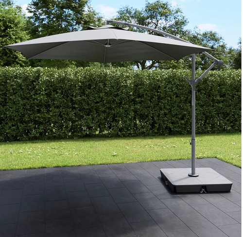 Parasol déporté sur pied
