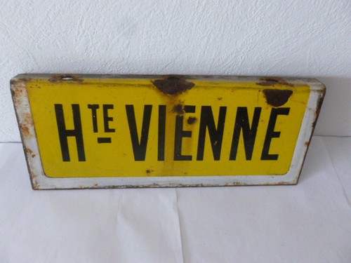 Ancienne plaque émaillée