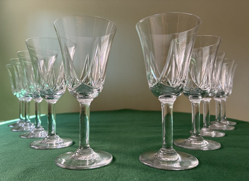 Lot verres vin en - de, 10