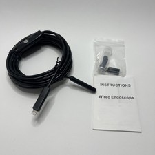 Wired Endoscope With Adjustable Light Video And Photo For Mobile Tested