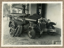 A Crashed Car, 1925 Vintage Silver Print Silver Print d&#039;ep