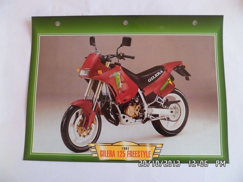 Carte fiche moto - moto, gilera
