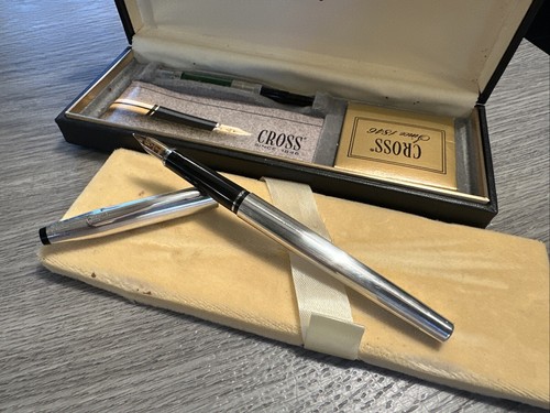 Stylo plume cross argent - stylo-plume,