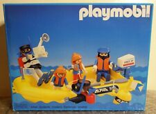 1984 Geobra Playmobil System 3479 Divers with Zodiac Boat Excellent!