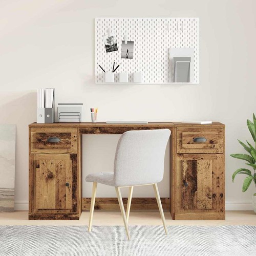 Bureau avec armoire - , chêne