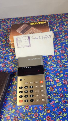 Calculatrice vintage sovrin - calculatrice,