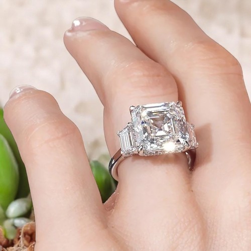Bague diamant cultiv en - diamant,