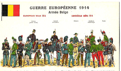 Cpa ww1 armée belge - cpa,