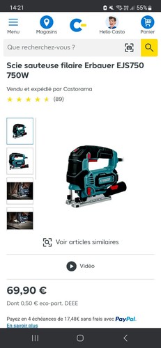 Scie sauteuse pendulaire 750w - pendulaire,