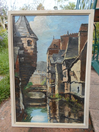 Tableau peinture huile - peinture, signée
