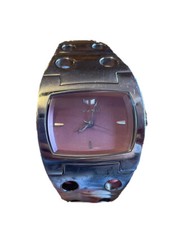 VESTAL Watch DESTROYER Steel/Purple USED(needs Batteries)