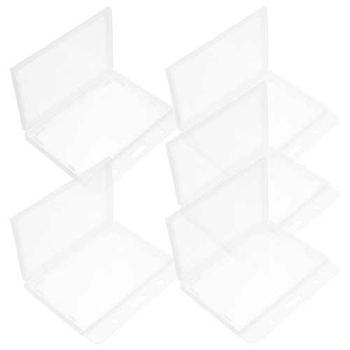 Pcs porte badge plastique - 5, porte-badge
