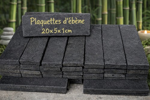 ébène plaquettes 1 cm - ébène, 20/5/1