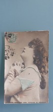 SARAH BERNHARDT THEROIGNE MERICOURT STAR PHOTO CARD STAMP 1908