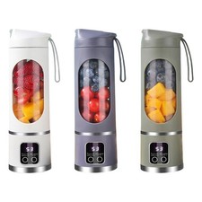 `Portable Blender Juicer Cup USB Rechargeable Smoothies Mixer Fruit Machine450M