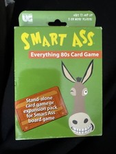 New - University Games Smart Ass Everything 80s Card Game - Ages 12+