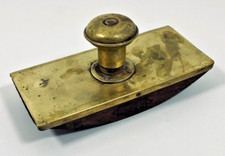 Antique Brass Presto Blotter Stamp Antique Rocker Ink Blotter