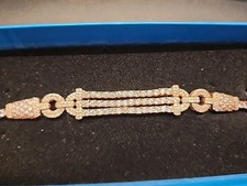 Victoria Wieck Absolute CZ 14k RG Plated .925 Art Deco 7.5" Tennis Bracelet