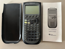 Texas Instruments TI-89 Plus Titanium Calculator Tested Works w/Cover & Booklet