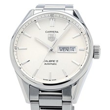 TAG HEUER Carrera Calibre 5 Day Date WAR201B.BA0723 Men's Used Watch #10109