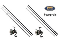 2x Lineaeffe Kit pour Carpes Canne à Pêche + Rouleau Fou + Fil Prix de Paire