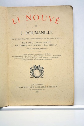 Livre ancien roumanille - ancien,