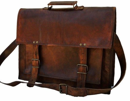 Sac besace cuir marron vintage - marron,