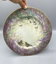 Daum Limoges Plate 26.5 cm - Nature Collection - Frogs and Butterfly