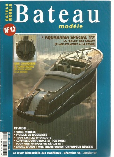 Bateau modele aquarama - modele,