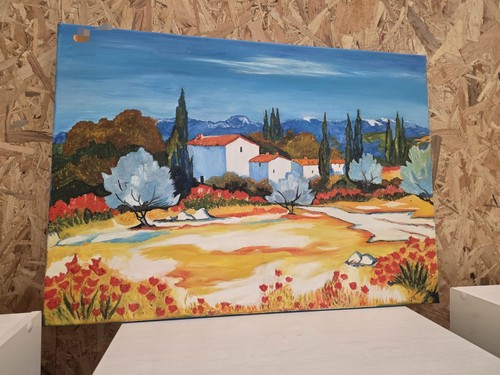 Tableau peinture sur toile - jr,