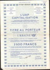 L'U.A.P. CAPITALISATION URBAINE (V)