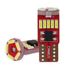 2x Ampoules T10 LED W5W Blanc 15SMD Canbus 6500K Veilleuses Eclairage de plaque