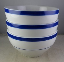 3 Williams Sonoma Brasserie Blue Soup Cereal Bowls Excellent Condition Japan