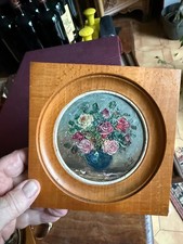 M. POL: tableau miniature représentant un BOUQUET DE FLEURS