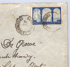 ALGERIA RAILWAY Cover *CONSTANTINE-BORDS BOUIRA* CONVOYEUR 1933 France ColsWX129