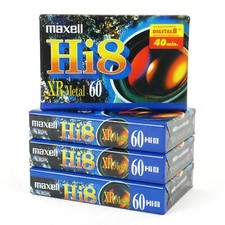 lot de 4 Cassettes pour Camescope Maxell HI8 XR Metal Neuves d'ancien stock NOS