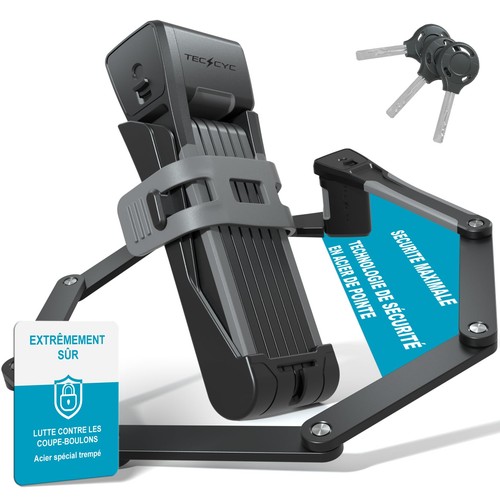 Antivol vélo pliable serrure - vélo, pliable,