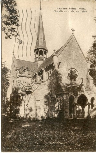 Carte postale aube - postale, sur