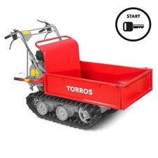 Brouette à moteur thermique à chenilles benne plateau MRP300E