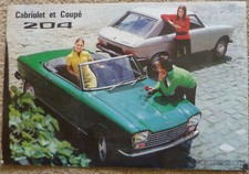 Peugeot 204 Cabriolet & Coupé 1970 French market reproduction sales brochure
