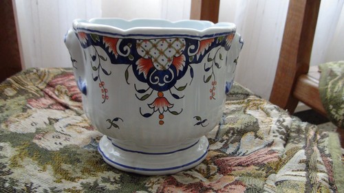 Cache pot faience rouen - en,