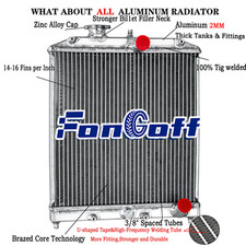 Aluminium Radiateur Pour Honda Civic EG EK Del Sol/Integra D16/D15 MT 92-00 Nou
