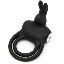 5060020006500 Pierścień wibrujący - Happy Rabbit Cock Ring Black Happy Rabbit