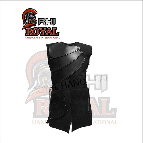 Gilet cuir style viking - gilet, en