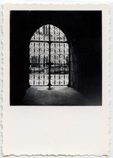 Wrought Iron Shadow Light Grid Gateway - Old Year Photo 1950