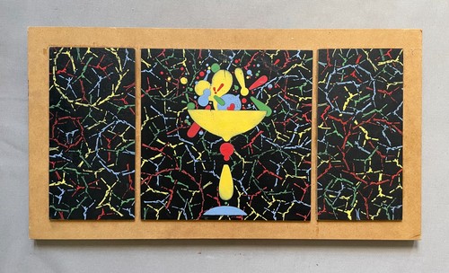 Triptyque peinture abstraite - peinture,