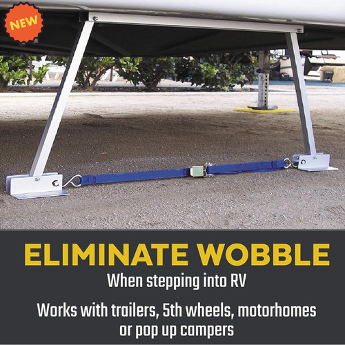 Rear bumper stabilizer for - rv,