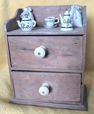 Antique Vintage Retro Small Decorative Furniture With Two Drawers