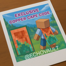 ⚡Code de cape en cuivre Minecraft - Java & Bedrock ⚡ Livraison instantanée ✅